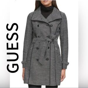 Guess Chic Double-Breasted Tweed Coat excellent condition